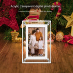 5-Inch Transparent Digital Photo Frame — Fashion Electronic Video & Photo Display | Business Gift & Desk Decor