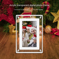 5-Inch Transparent Digital Photo Frame — Fashion Electronic Video & Photo Display | Business Gift & Desk Decor