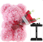 Rose Bear with Preserved Fresh Flower — Luxury Romantic Gift for Valentine’s Day & Birthday