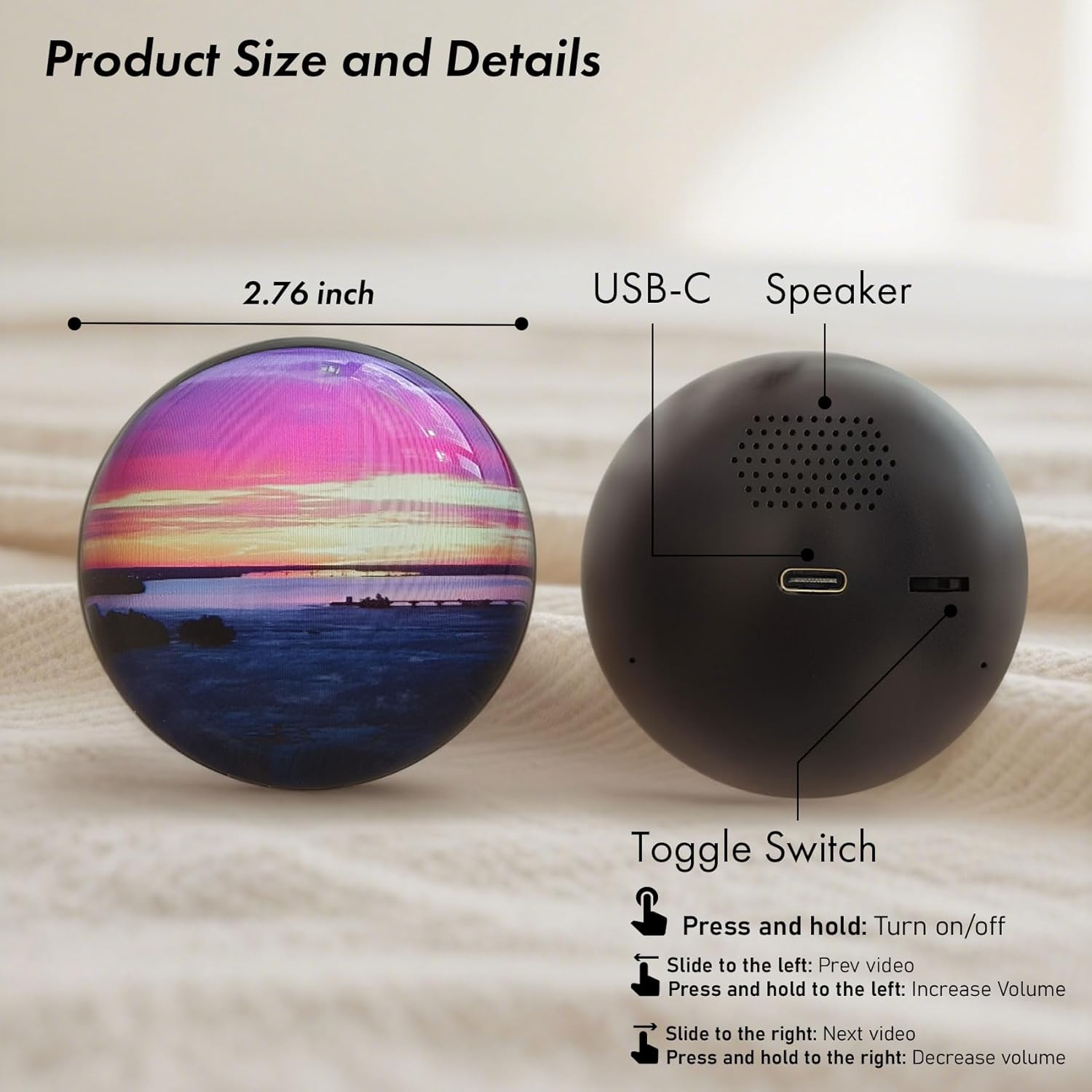 3D Crystal Ball DIY Memory Art Lamp - Personalized Chrismas Gift